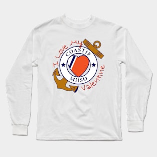 Love My Coastie Valentine Long Sleeve T-Shirt